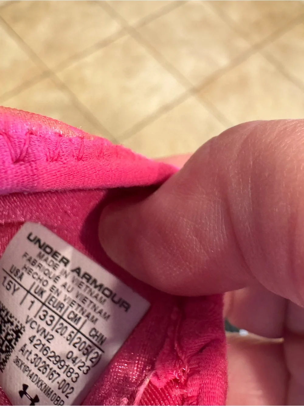 Under Armour Kids Black & Hot Pink Slip-On Sneakers